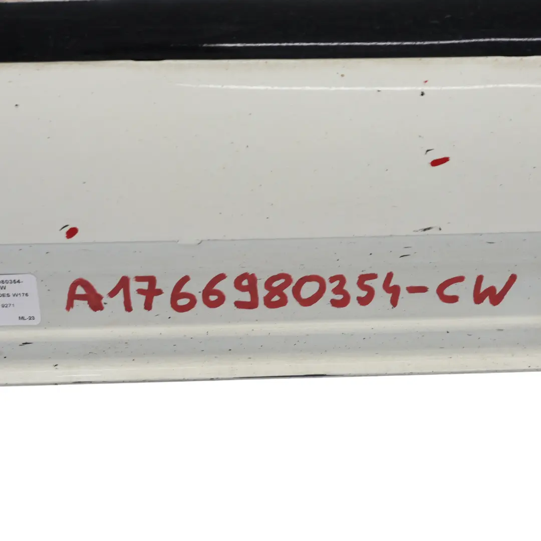 Mercedes W176 Próg Prawy AMG Listwa Progowa Calcite White - 650 - SKU A1766980354-CW - Numer Części A1766980354