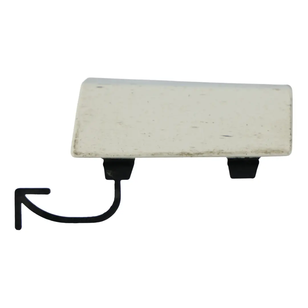 Mercedes C117 W176 W246 Side Skirt Cover Jack Cap Rear Left N/S Polar White-149 - SKU A1766980830-POL - Part number A1766980830