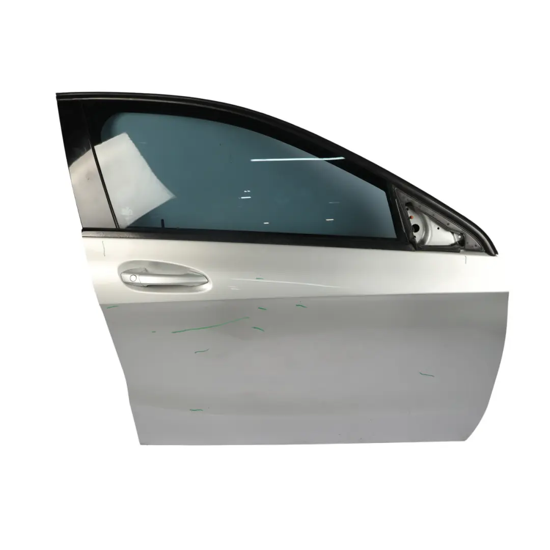 Door Front Right O/S A-Class Polar Silver Metallic - 761 to Mercedes W176 with Part number A1767200105 Mercedes W176 Door Front Right O/S A-Class Polar Silver Metallic - 761 - SKU A1767200205-PLS - Part number A1767200105