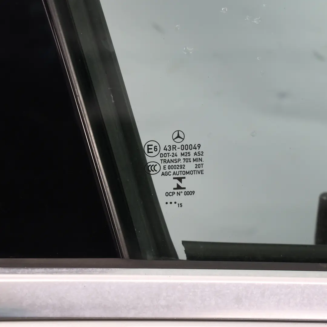 Mercedes W176 Door Front Right O/S A-Class Polar Silver Metallic - 761 - SKU A1767200205-PLS1 - Part number A1767200105