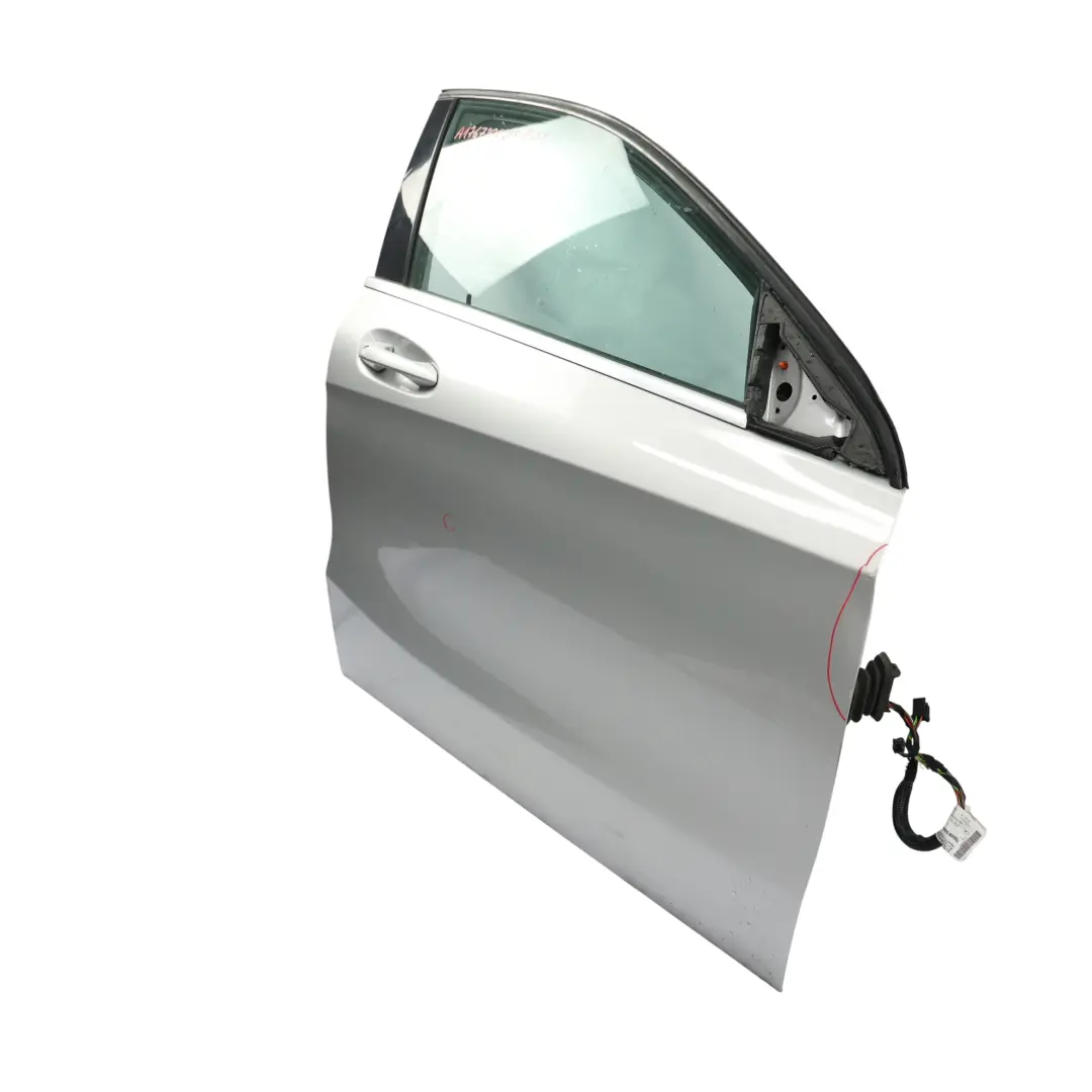 Door Front Right O/S A-Class Polar Silver Metallic - 761 to Mercedes W176 with Part number A1767200105 Mercedes W176 Door Front Right O/S A-Class Polar Silver Metallic - 761 - SKU A1767200205-PLS1 - Part number A1767200105