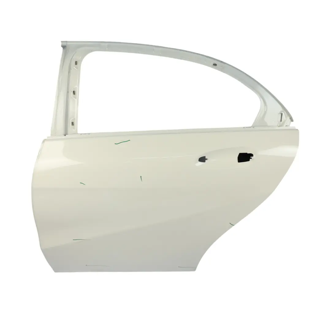 Puerta Trasera Izquierda Clase A Blanco Calcita - 650 para Mercedes W176 con número de pieza A1767300105 Mercedes W176 Puerta Trasera Izquierda Clase A Blanco Calcita - 650 - SKU A1767300105-CW - Número de pieza A1767300105