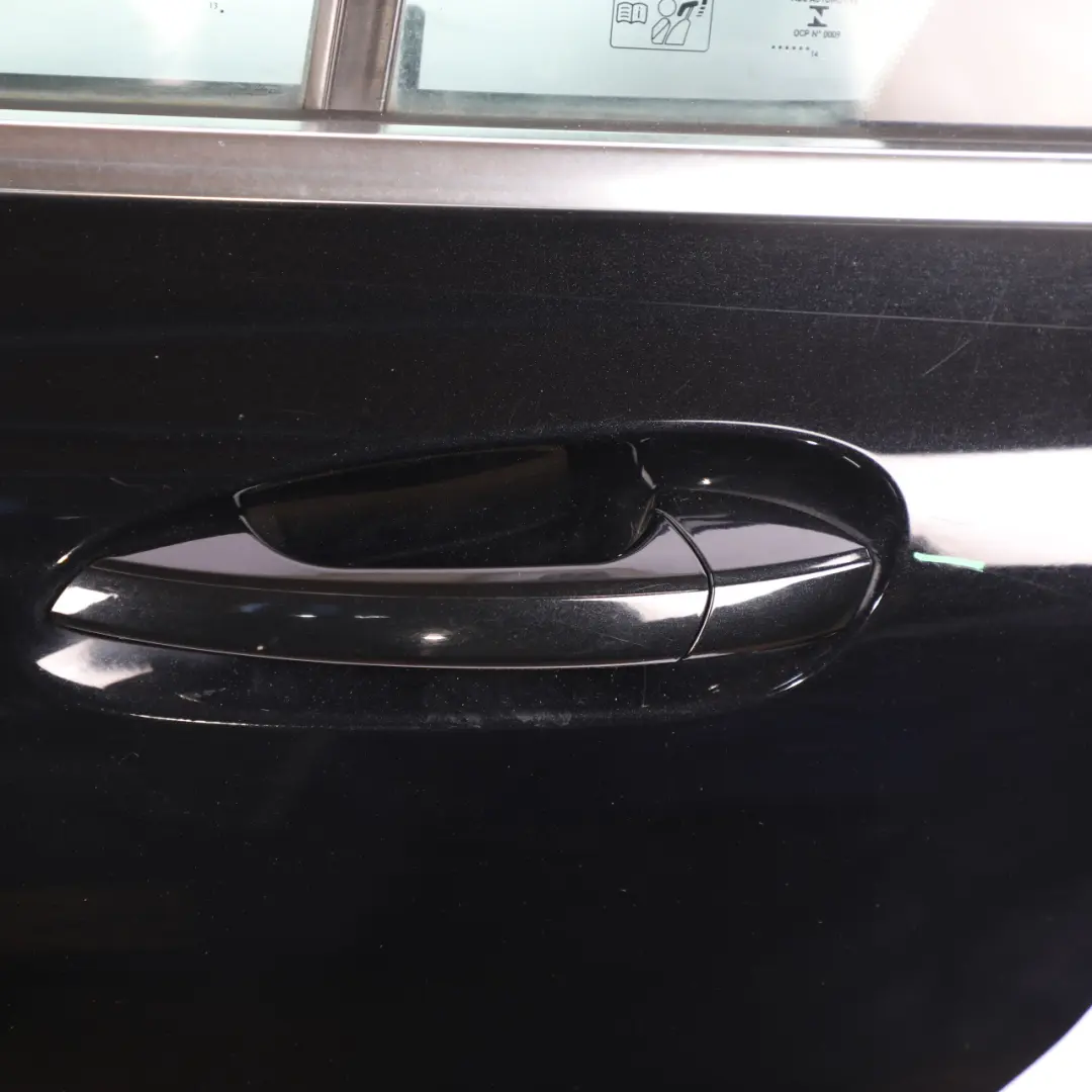 Door Rear Left N/S A-Class Kosmos Cosmic Black Metallic - 191 to Mercedes W176 with Part number A1767300105 Mercedes W176 Door Rear Left N/S A-Class Kosmos Cosmic Black Metallic - 191 - SKU A1767300105-KB - Part number A1767300105
