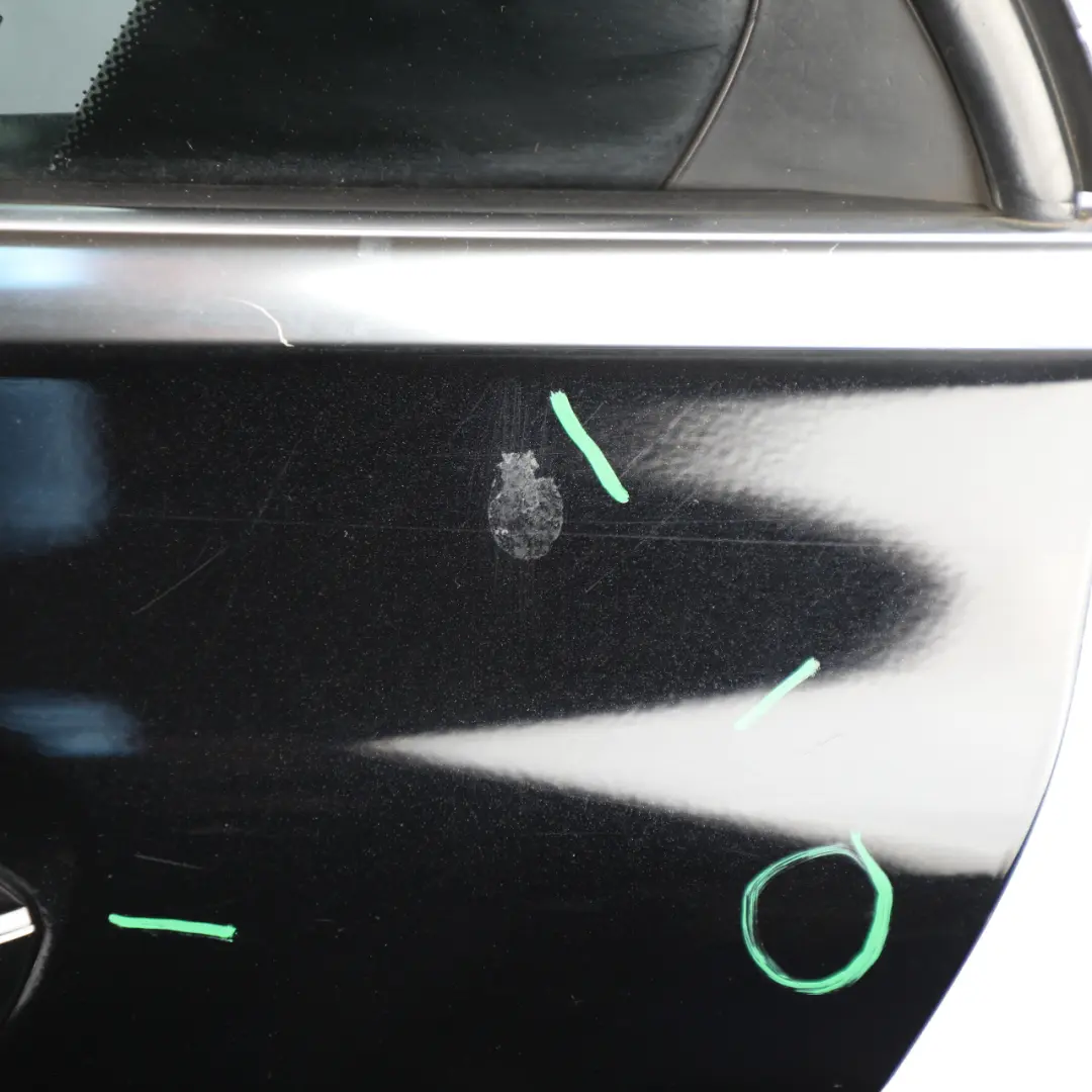 Mercedes W176 Door Rear Left N/S A-Class Kosmos Cosmic Black Metallic - 191 - SKU A1767300105-KB - Part number A1767300105
