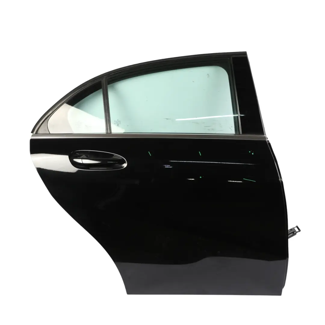 Door Rear Right O/S A-Class Kosmos Cosmic Black Metallic - 191 to Mercedes W176 with Part number A1767300205 Mercedes W176 Door Rear Right O/S A-Class Kosmos Cosmic Black Metallic - 191 - SKU A1767300205-KB - Part number A1767300205