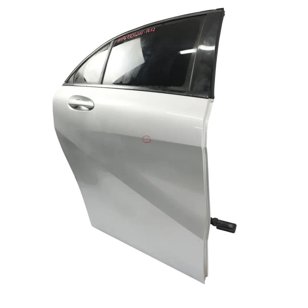 Mercedes W176 Puerta Trasera Derecha Plata Polar Metalizado - 761 - SKU A1767300205-PLS2 - Número de pieza A1767300205