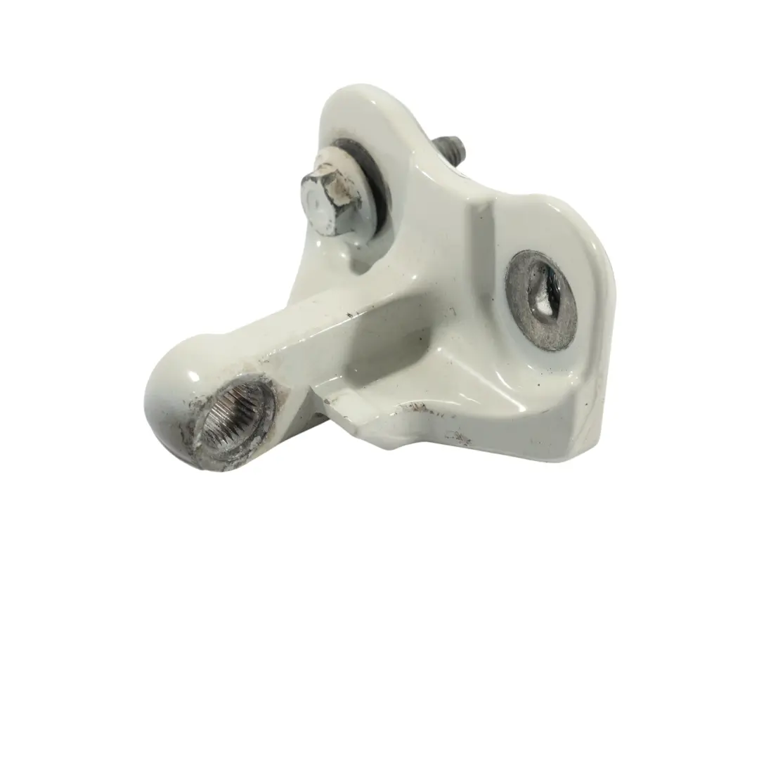 Door Hinge Top Upper Left N/S Calcite White - 650 to Mercedes W176 Rear with Part number A1767300537 Mercedes W176 Rear Door Hinge Top Upper Left N/S Calcite White - 650 - SKU A1767300537-CW - Part number A1767300537