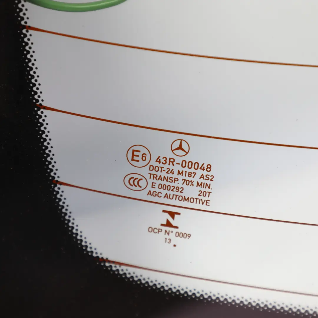 Mercedes W176 Rear Window Boot Trunk Lid Tailgate Glass Glazing AS2 Green - SKU A1767400700 - Part number A1767400700