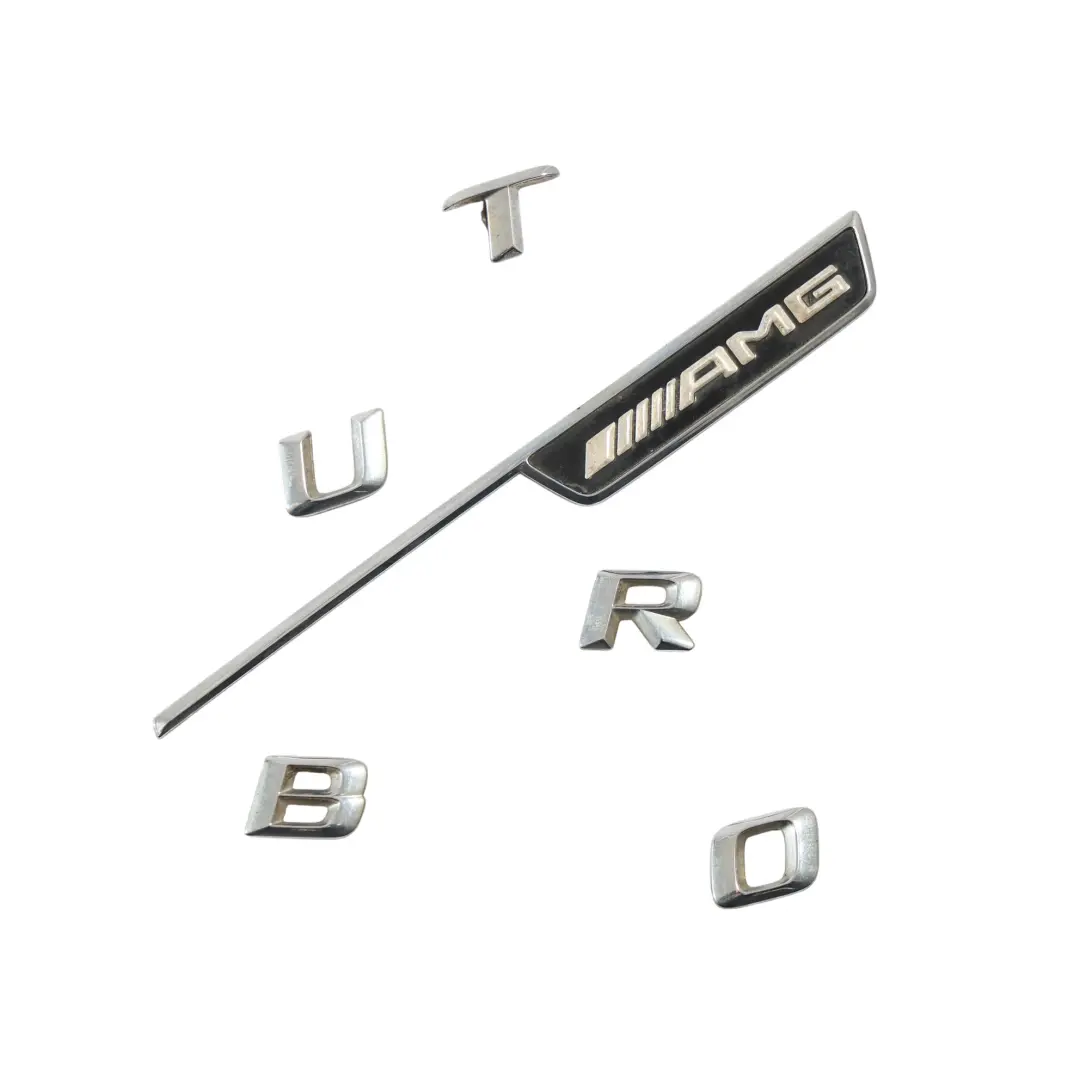 Mercedes C117 W176 Emblemat Logo Znaczek Błotnika Lewe Turbo 4Matic - SKU A1768170315 - Numer Części A1768170315