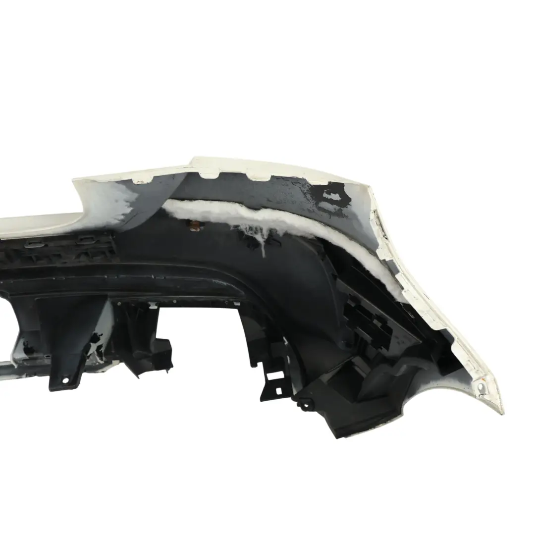 Bumper Cover Trim Panel AMG Calcite White - 650 to Mercedes W176 Rear with Part number A1768805840 Mercedes W176 Rear Bumper Cover Trim Panel AMG Calcite White - 650 - SKU A1768805840-CW - Part number A1768805840