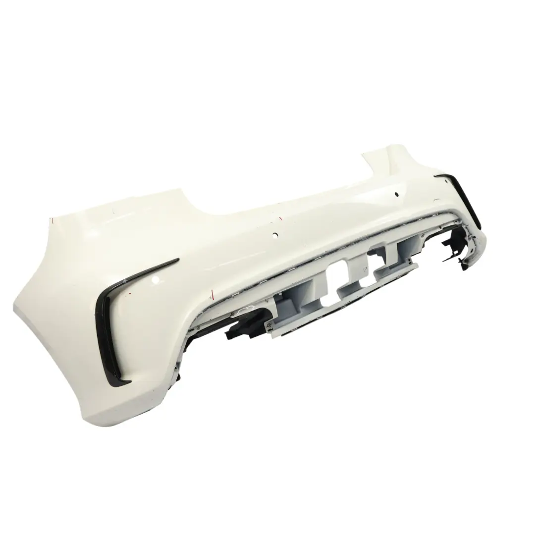 Mercedes W176 Rear Bumper Cover Trim Panel AMG Calcite White - 650 - SKU A1768805840-CW - Part number A1768805840