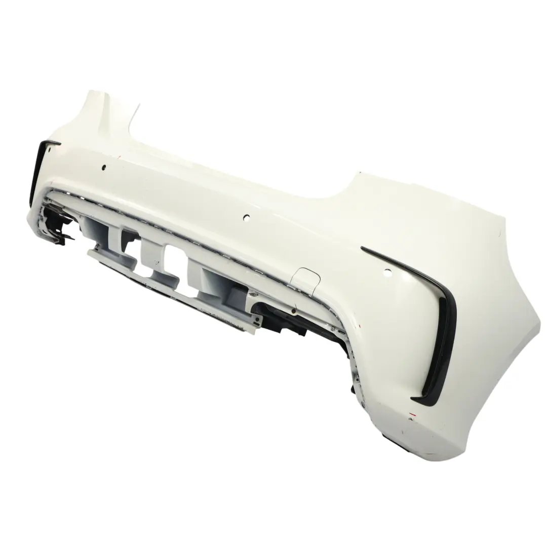 Mercedes W176 Rear Bumper Cover Trim Panel AMG Calcite White - 650 - SKU A1768805840-CW - Part number A1768805840