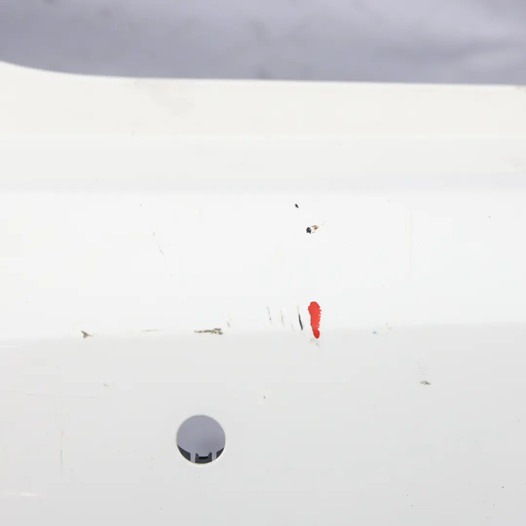 Mercedes W176 Rear Bumper Cover Trim Panel AMG Calcite White - 650 - SKU A1768805840-CW - Part number A1768805840