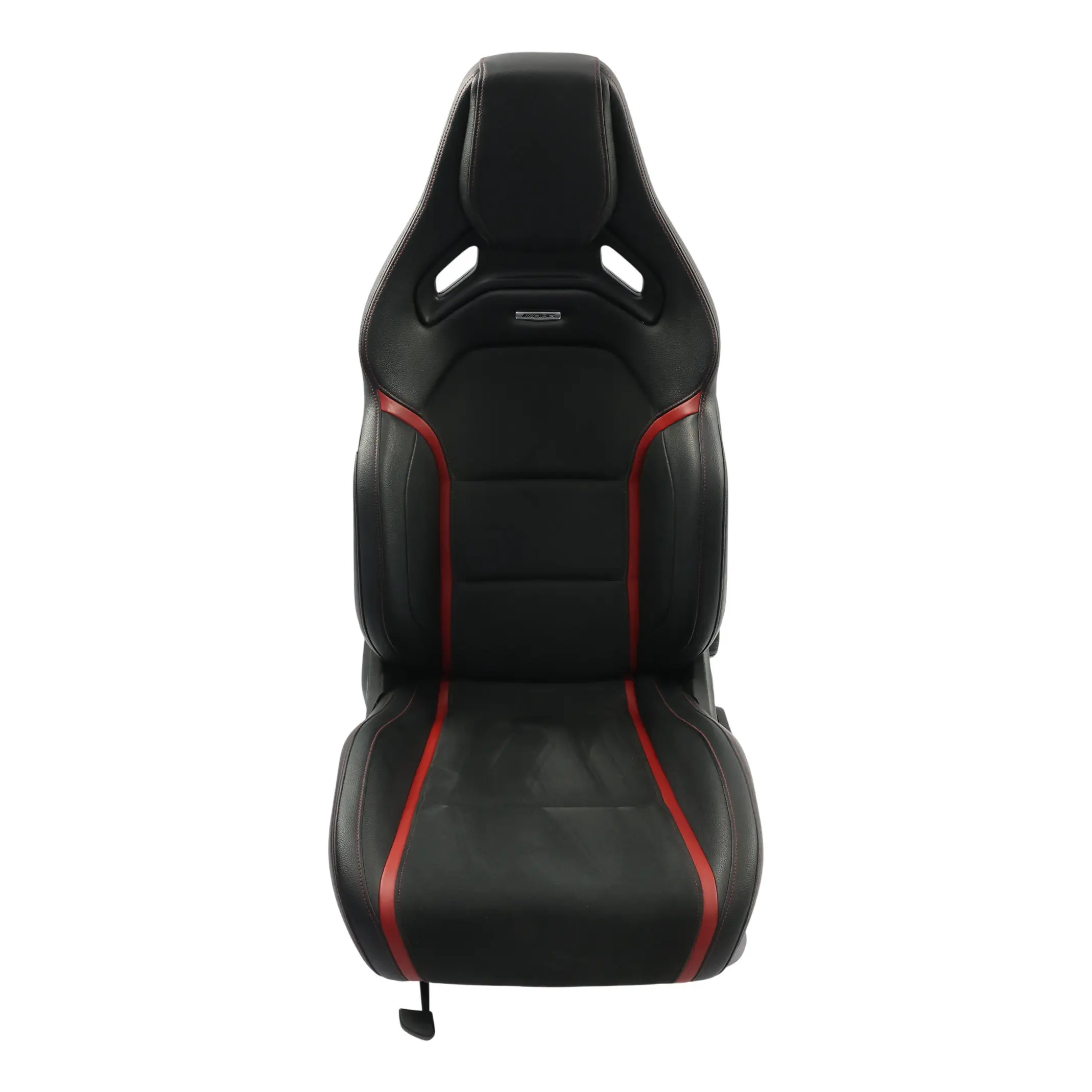 Mercedes W176 Asiento Delantero AMG Performance Cuero Negro Rojo Izquierdo