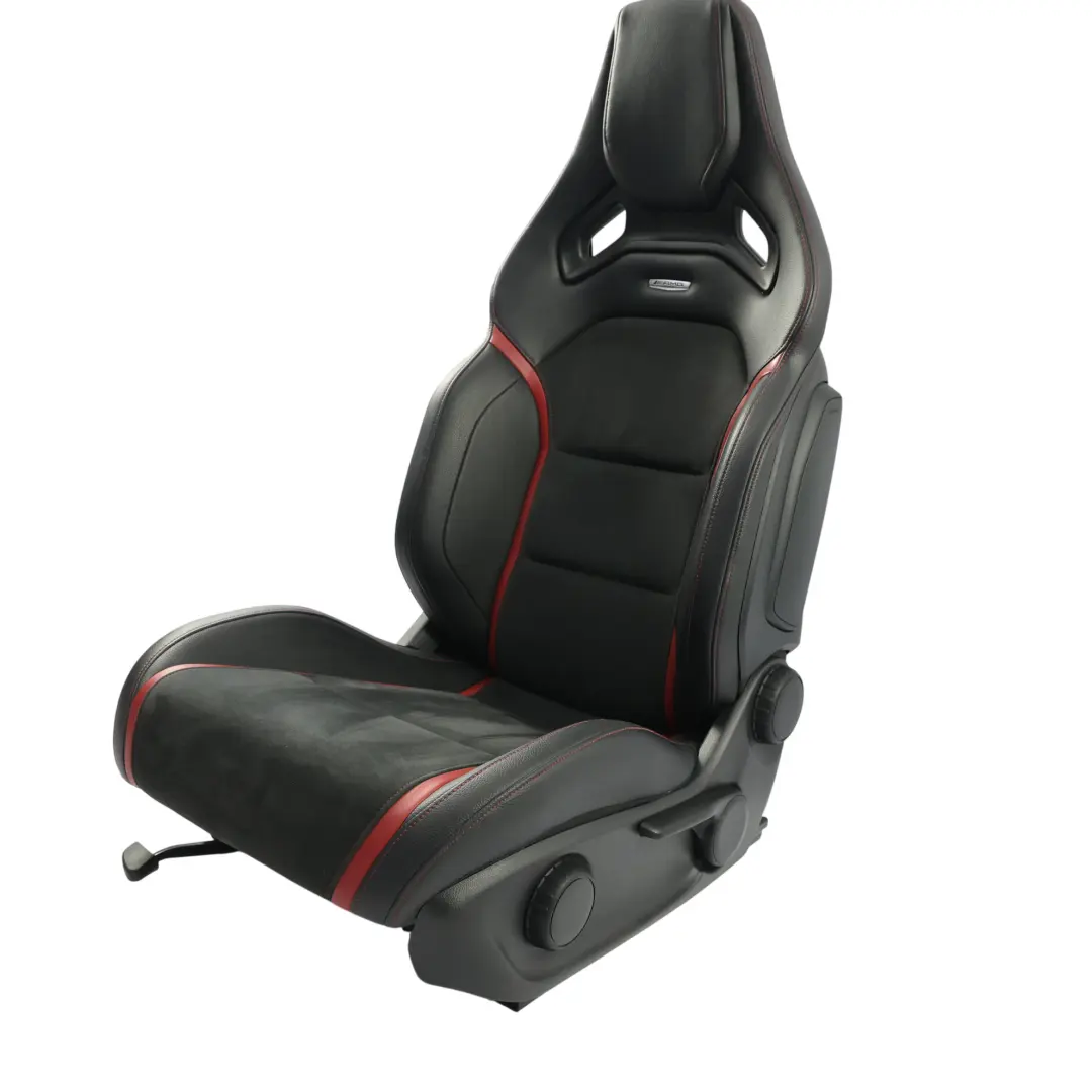 Mercedes W176 AMG Performance Siège Avant Gauche Cuir Noir Rouge - SKU A1769103602-1 - Numéro de pièce A1769103602