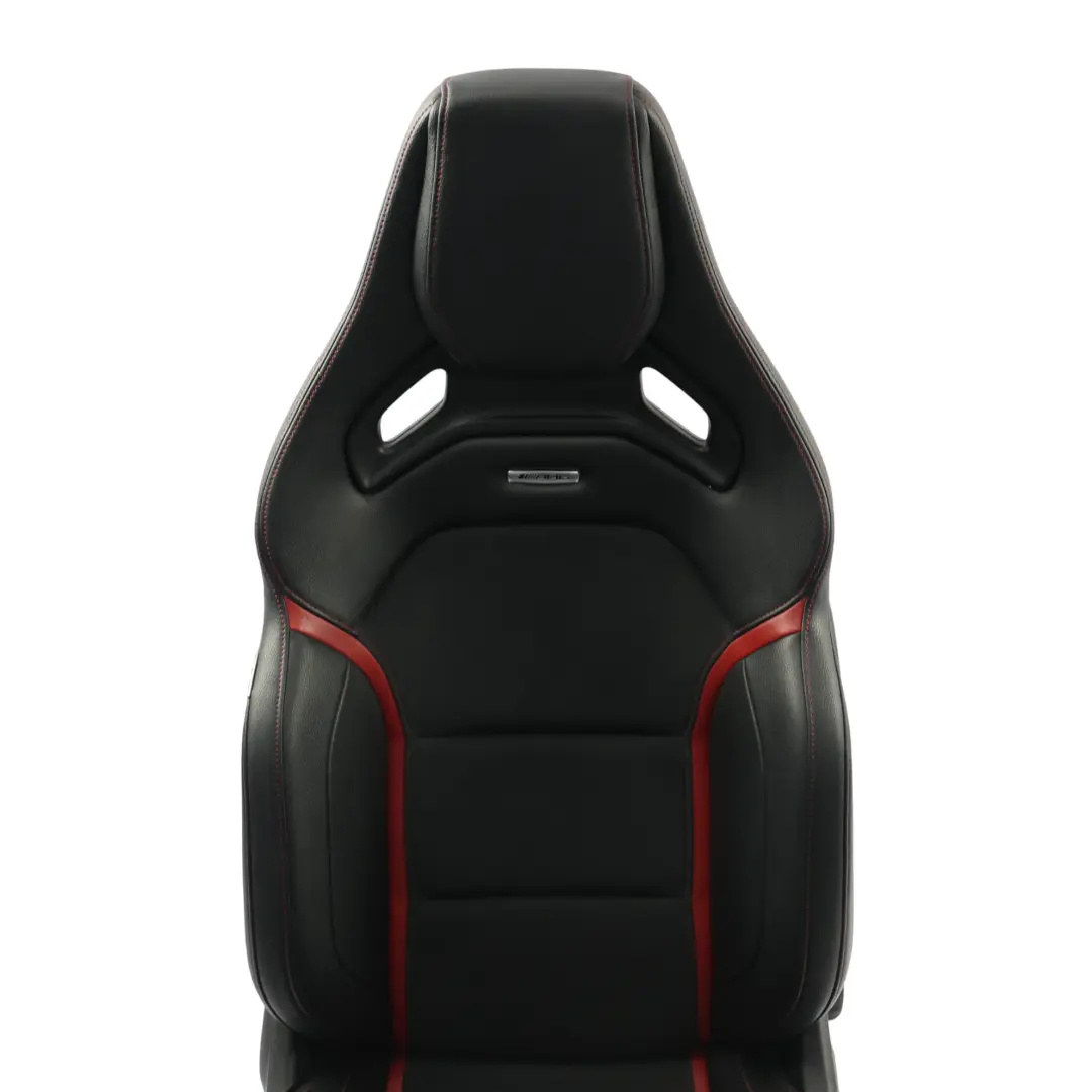 Mercedes W176 Vorder Sitz AMG Performance Leder Schwarz Rot Links - SKU A1769103602-1 - Teilenummer A1769103602