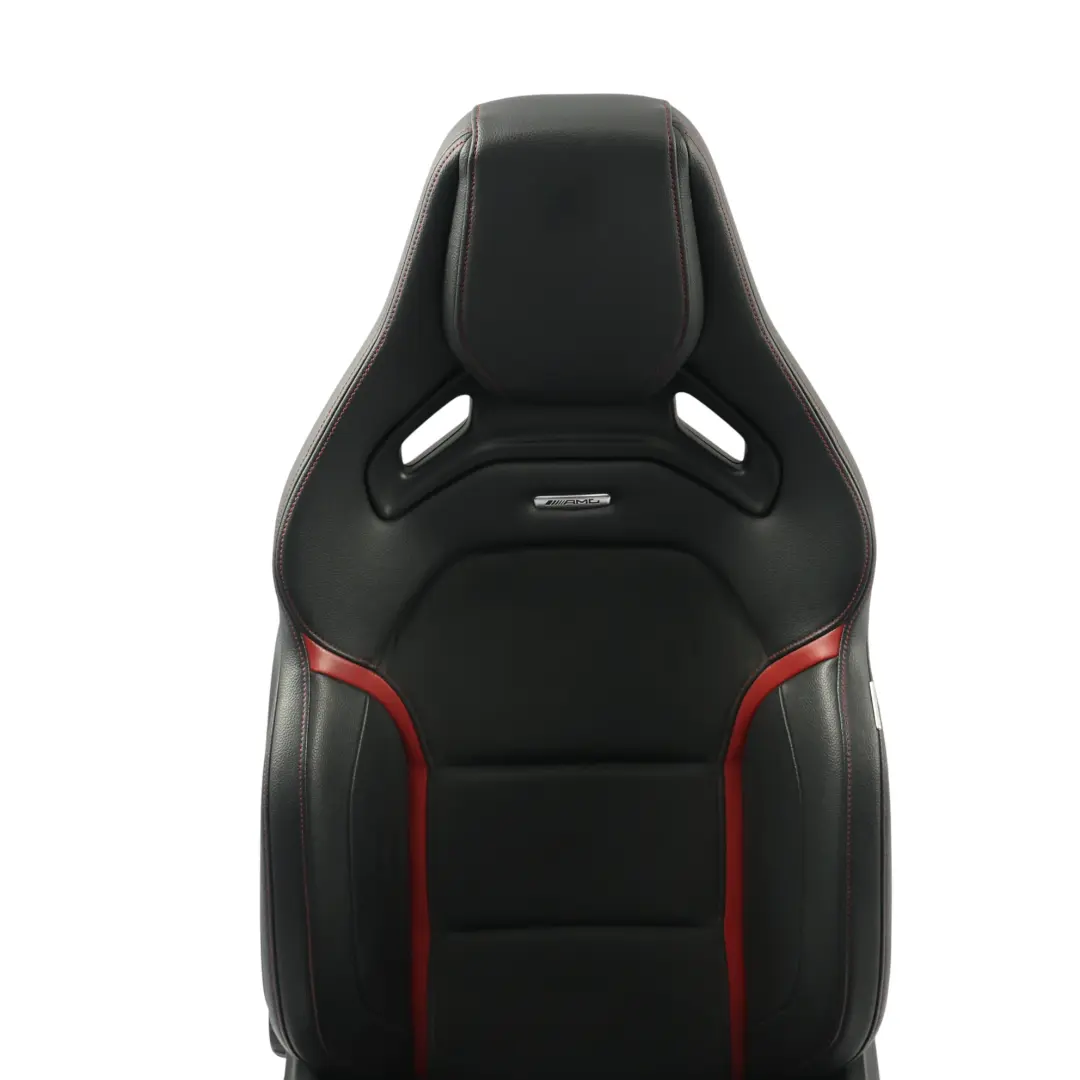 Front Seat AMG Performance Heated Leather Black Red Right O/S to Mercedes W176 with Part number A1769103702 Mercedes W176 Front Seat AMG Performance Heated Leather Black Red Right O/S - SKU A1769103702-2 - Part number A1769103702