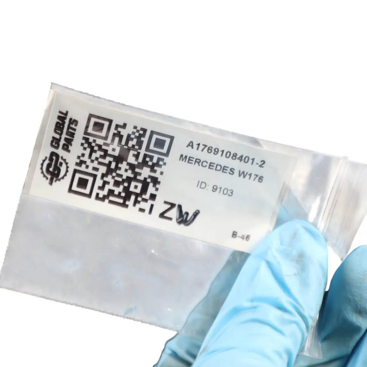 Mercedes W176 Asiento deportivo delantero derecho Cuero Tela Negro