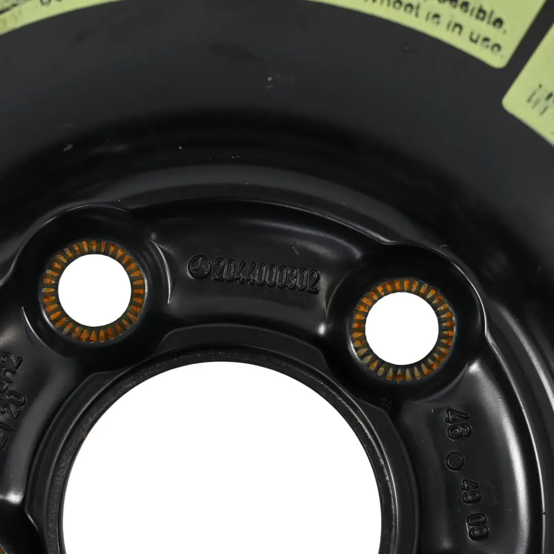 Mercedes W204 S204 Ruota Scorta Acciaio Pneumatico R16 135/90 - SKU A2044000302-4 - Numero di parte A2044000302