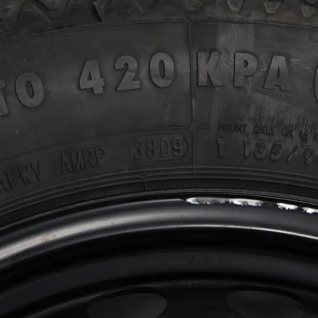 Mercedes W204 S204 Ruota Scorta Acciaio Pneumatico R16 135/90 - SKU A2044000302-4 - Numero di parte A2044000302
