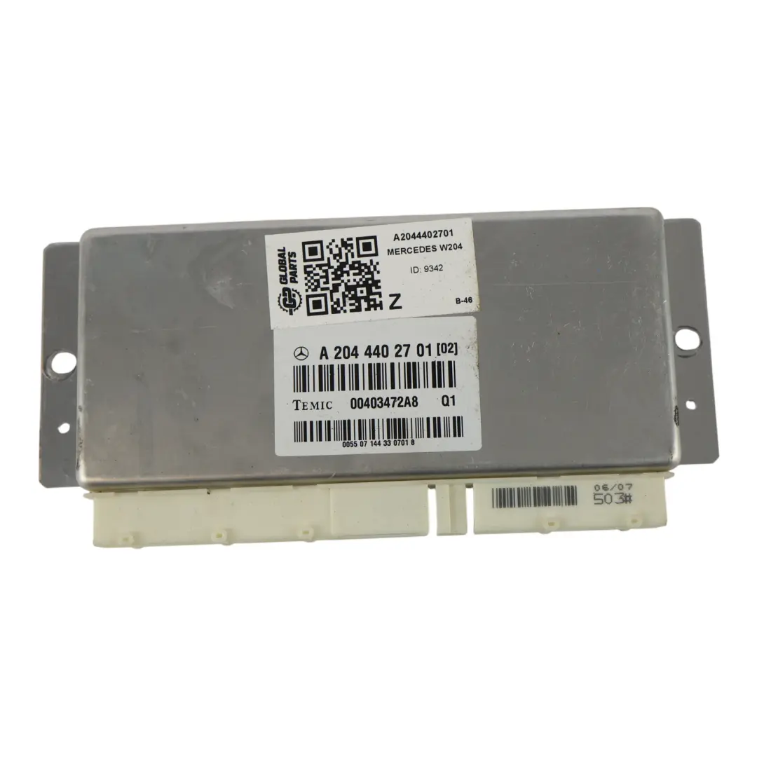 Mercedes W204 Sospensione Dinamica Ammortizzatore Modulo ECU - SKU A2044402701 - Numero di parte A2044402701