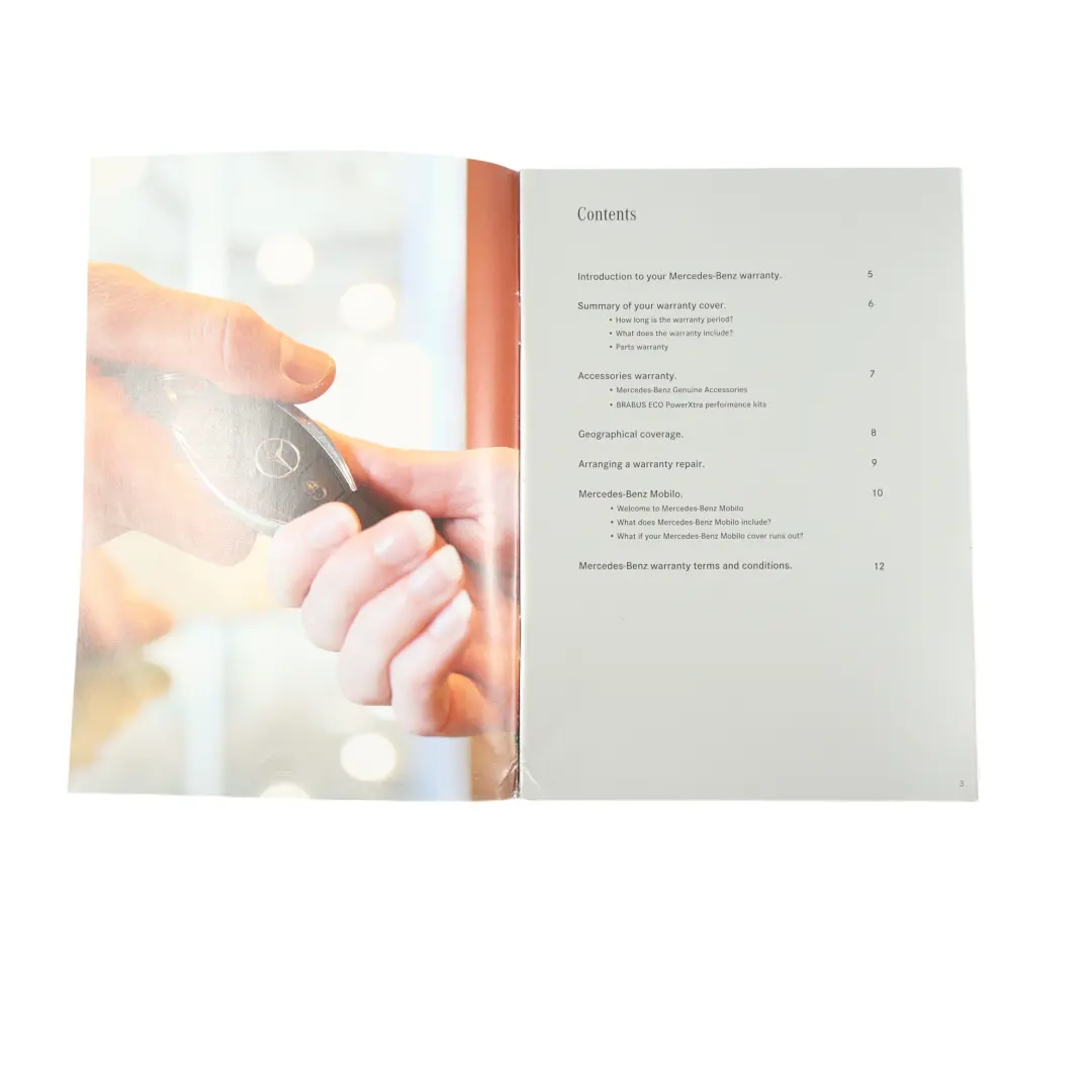 Mercedes W204 Owner's Handbook Instructions Booklet Pouch Case Wallet Set - SKU A2045843283 - Part number A2045843283