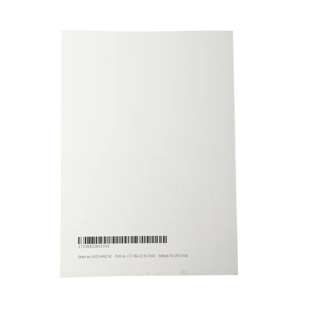 Mercedes W204 Manual Propietario Libro Instrucciones Estuche Cartera Set - SKU A2045843283 - Número de pieza A2045843283