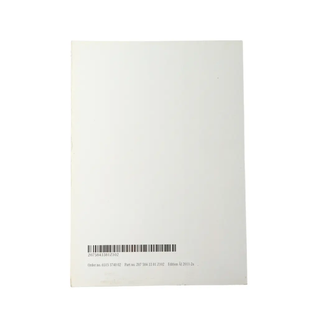 Besitzer Handbuch Anweisungen Booklet Pouch Case Wallet Set für Mercedes W204 mit Teilenummer A2045843283 Mercedes W204 Besitzer Handbuch Anweisungen Booklet Pouch Case Wallet Set - SKU A2045843283 - Teilenummer A2045843283