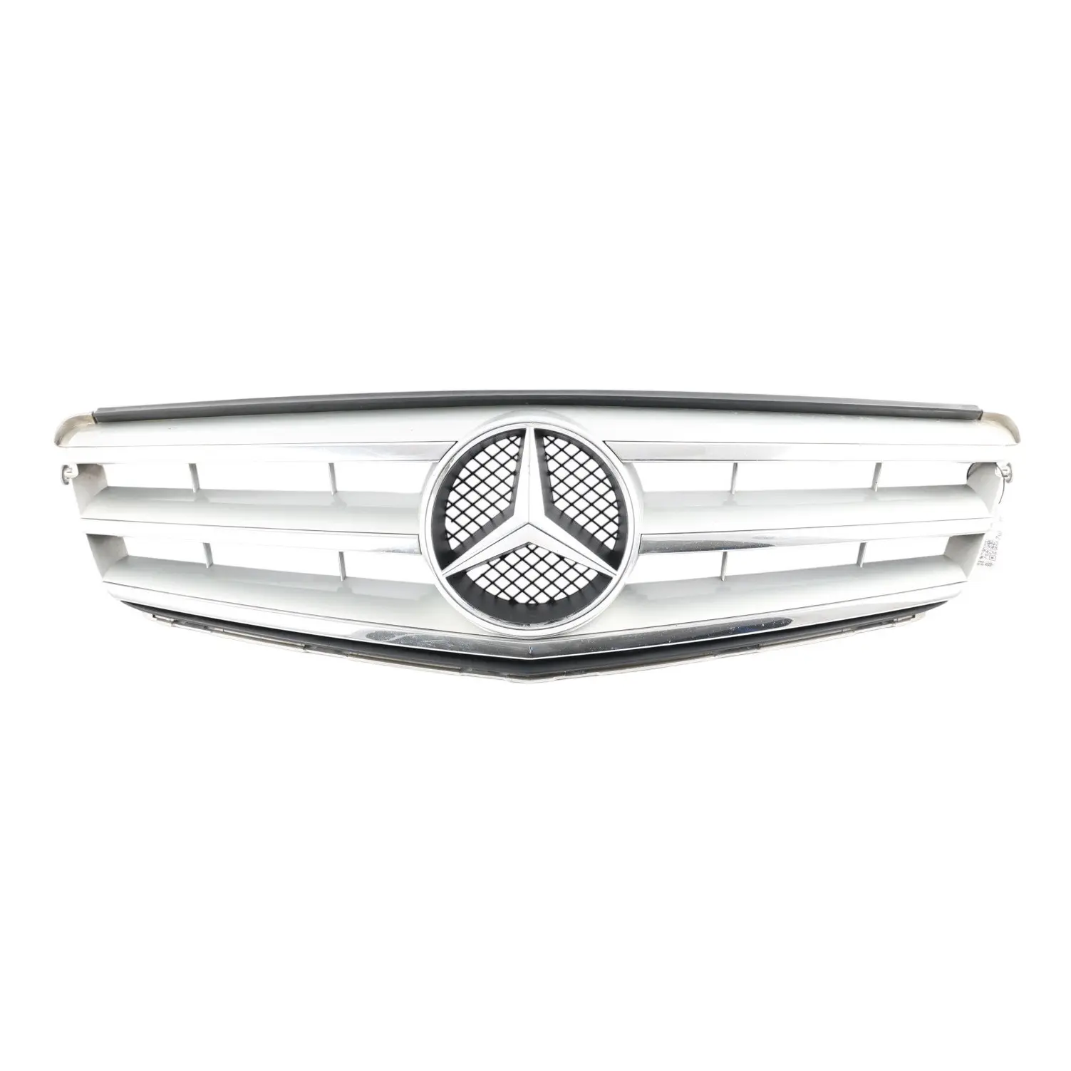 Mercedes W204 Anteriore Cofano Bonnet Griglia Radiatore Fascio Argento Cromo