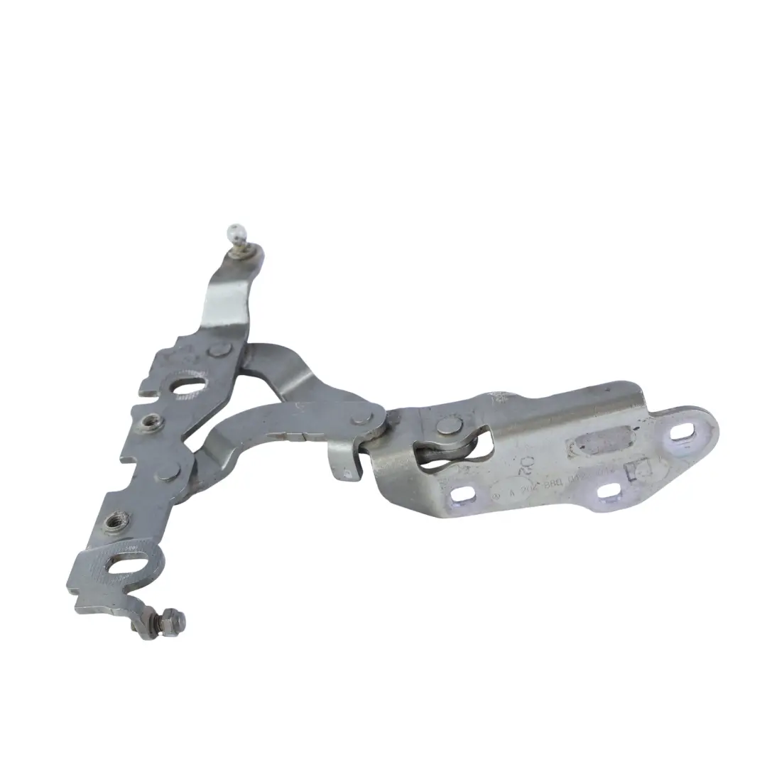 Hood Bonnet Hinge Left N/S Hood Stannite Grey - 786 to Mercedes W204 C207 W212 with Part number A2048800128 Mercedes W204 C207 W212 Hood Bonnet Hinge Left N/S Hood Stannite Grey - 786 - SKU A2048800128-STA - Part number A2048800128