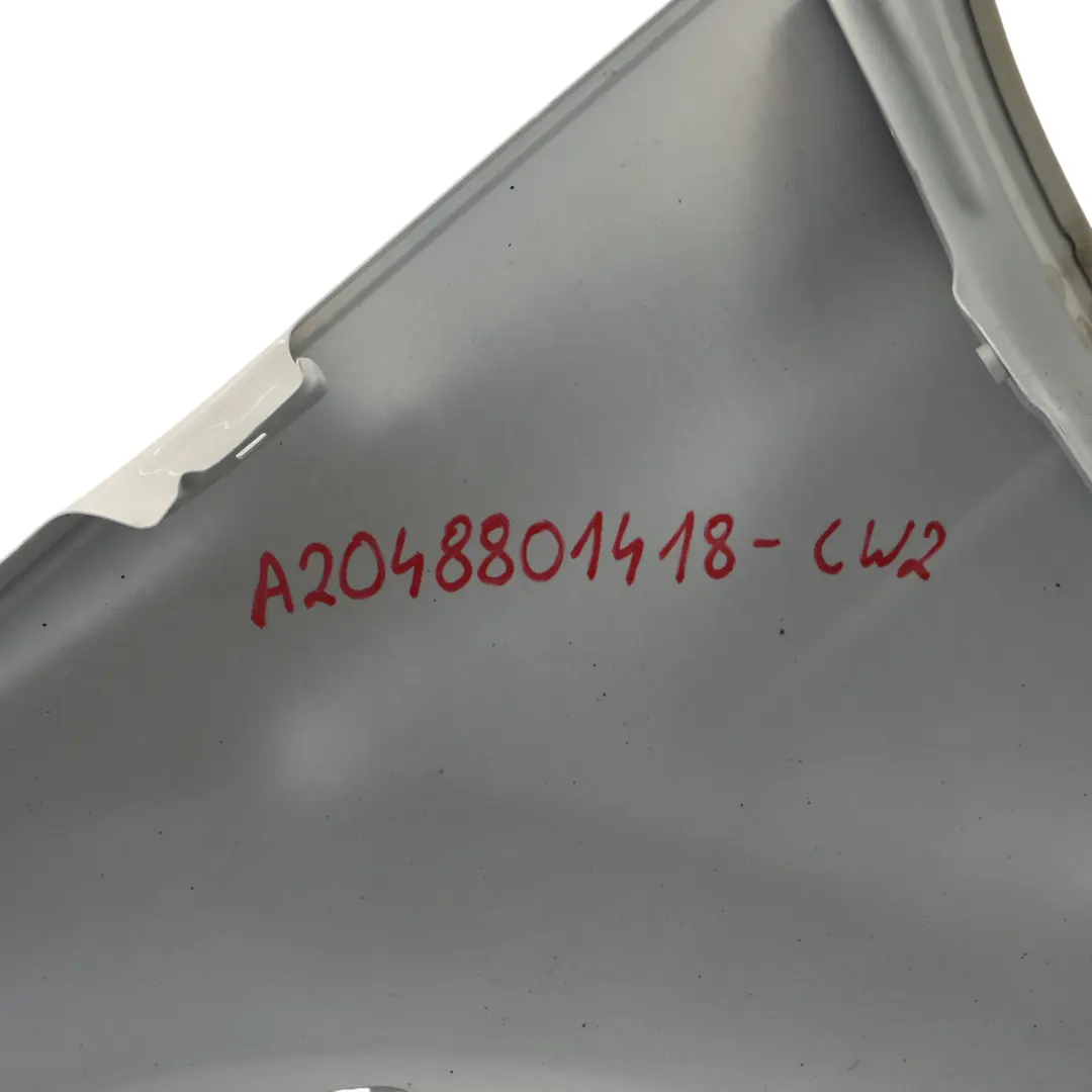 Side Panel Wing Front Right O/S Fender Calcite White - 650 to Mercedes W204 S204 with Part number A2048801418 Mercedes W204 S204 Side Panel Wing Front Right O/S Fender Calcite White - 650 - SKU A2048801418-CW2 - Part number A2048801418