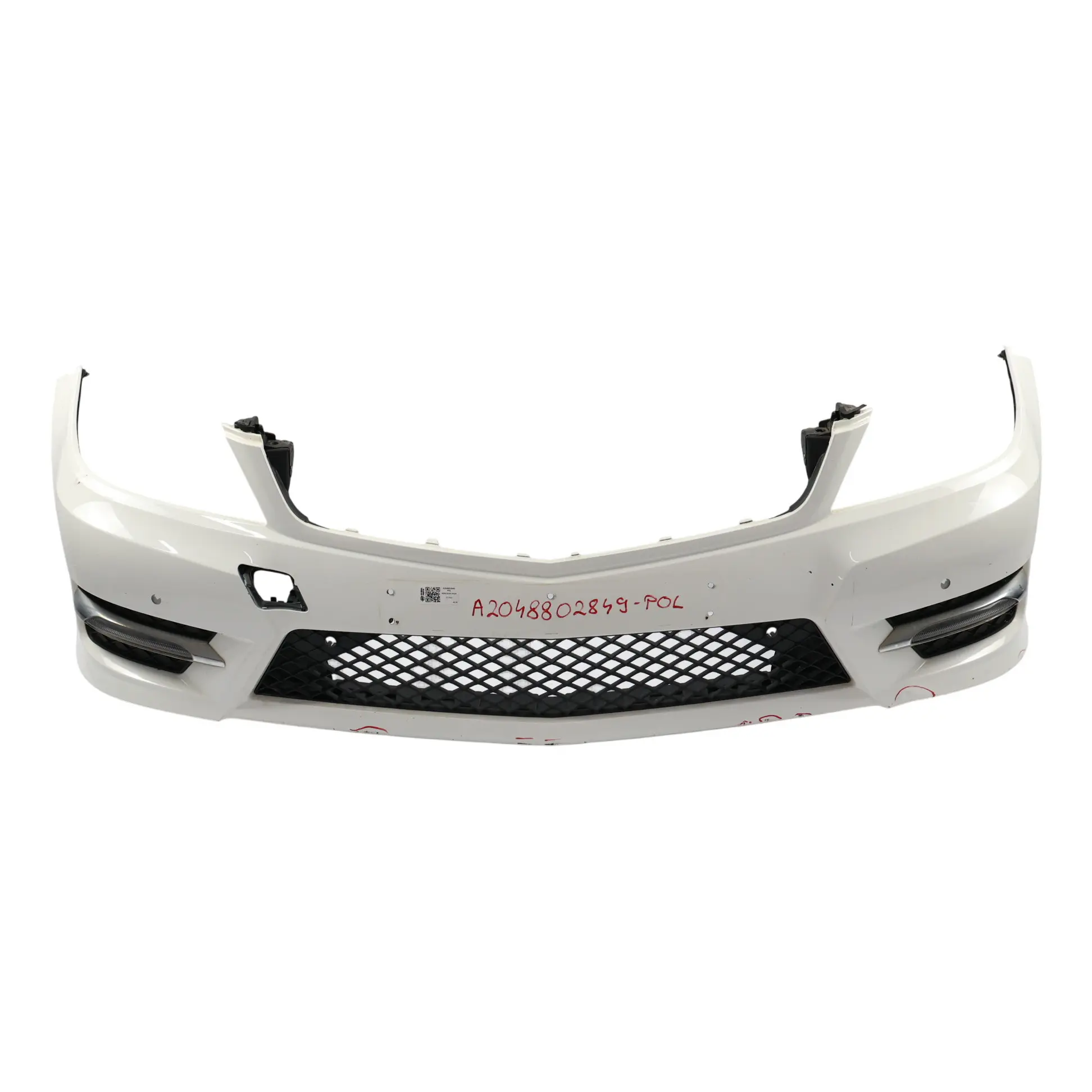 Mercedes W204 Front Bumper AMG Trim Panel Cover Polar White - 149