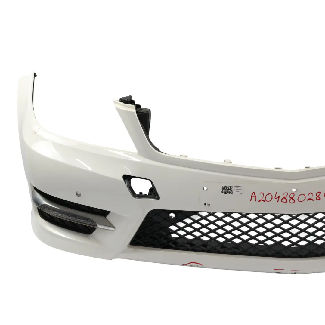 Mercedes W204 Front Bumper AMG Trim Panel Cover Polar White - 149 - SKU A2048802849-POL - Part number A2048802849