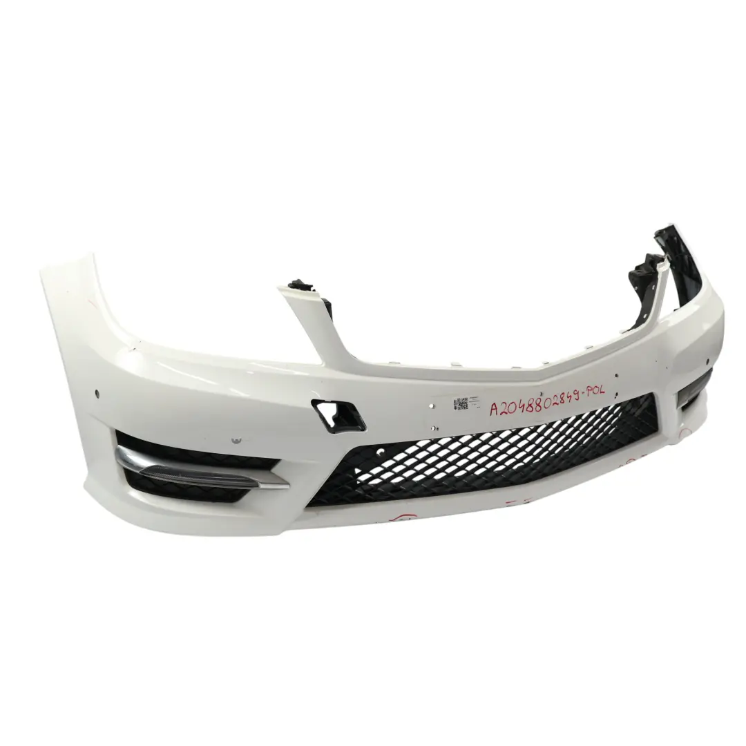 Mercedes W204 Przedni Zderzak AMG Osłona Polar White Biały - 149 - SKU A2048802849-POL - Numer Części A2048802849