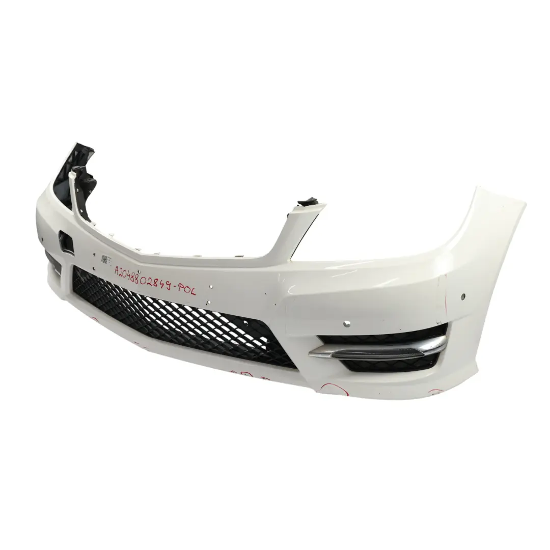 Mercedes W204 Przedni Zderzak AMG Osłona Polar White Biały - 149 - SKU A2048802849-POL - Numer Części A2048802849