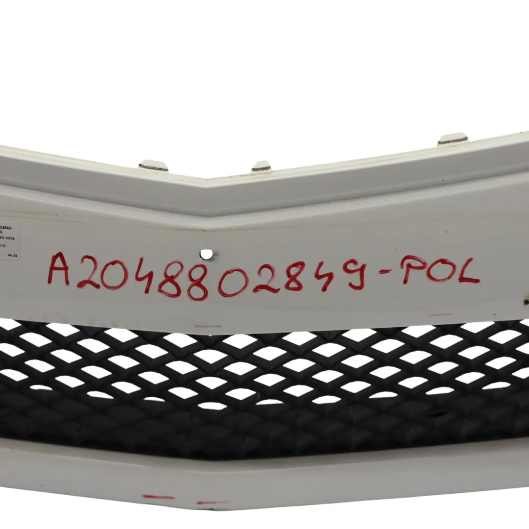 Mercedes W204 Front Bumper AMG Trim Panel Cover Polar White - 149 - SKU A2048802849-POL - Part number A2048802849