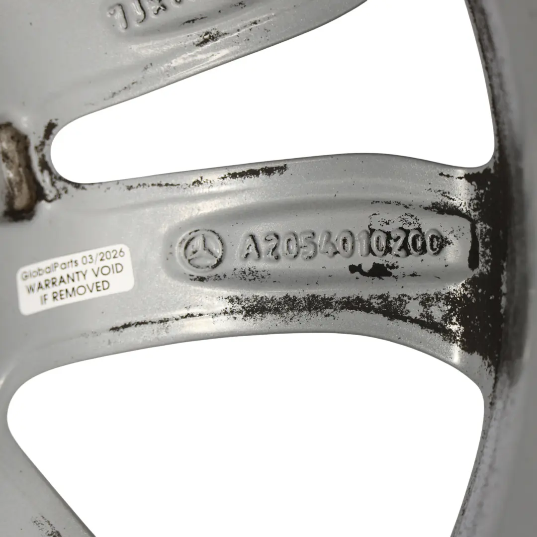  Jante Mercedes W205 Jante alliage 5 doubles branches 17" 7J ET:48,5 - SKU A2054010200-1 - Numéro de pièce A2054010200