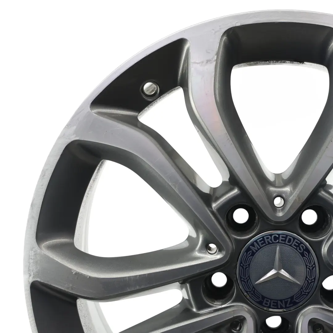  Cerchio Mercedes W205 in lega a 5 doppie razze 17" 7J ET:48,5 - SKU A2054010200-1 - Numero di parte A2054010200
