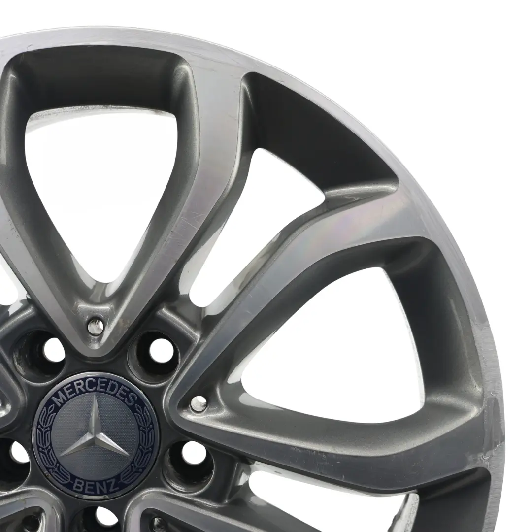 Wheel Rim Mercedes W205 Alloy 5-Double-Spoke 17" 7J ET:48,5 - SKU A2054010200-1 - Part number A2054010200