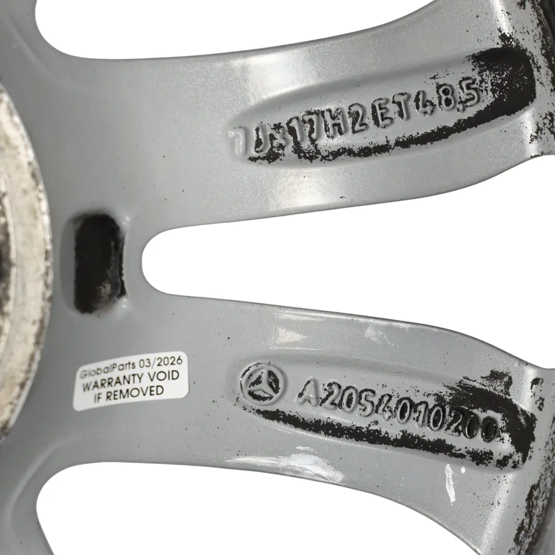 Leichtmetallfelge 5 Doppelspeiche 17" 7J ET:48,5 für Mercedes W205 mit Teilenummer A2054010200 Mercedes W205 Leichtmetallfelge 5 Doppelspeiche 17" 7J ET:48,5 - SKU A2054010200-3 - Teilenummer A2054010200