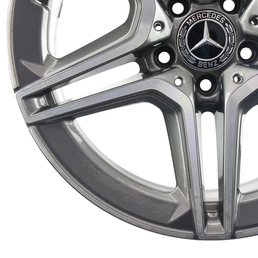 Alloy Wheel Rim AMG 18" ET:49 8,5J 5 Double Spoke to Mercedes W205 Rear with Part number A2054019600 Mercedes W205 Rear Alloy Wheel Rim AMG 18" ET:49 8,5J 5 Double Spoke - SKU A2054019600-1 - Part number A2054019600