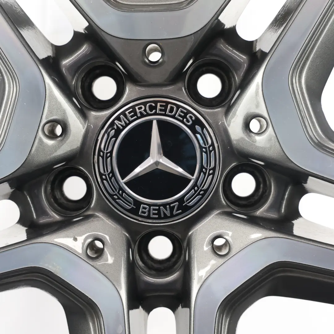 Mercedes W205 Rear Alloy Wheel Rim AMG 18" ET:49 8,5J 5 Double Spoke - SKU A2054019600-2 - Part number A2054019600