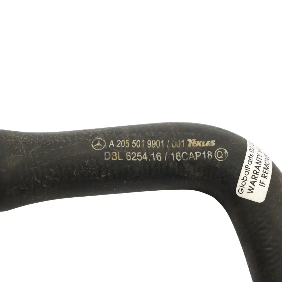 Mercedes W205 C300de Hybrid Water Coolant Pipe Hose Line - SKU A2055019901 - Part number A2055019901