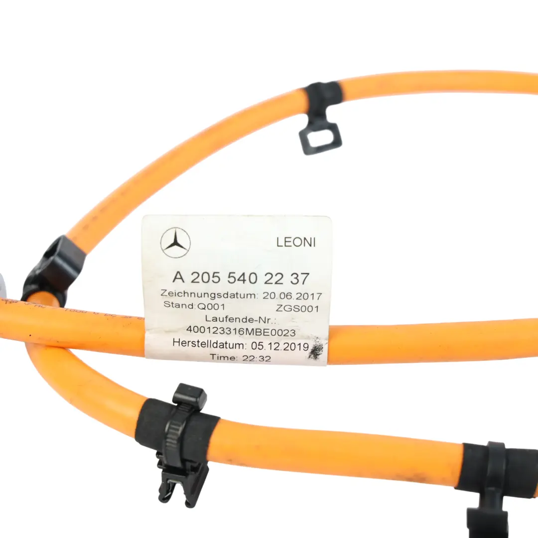 Mercedes W205 Wiązka Przewód Baterii Elektrycznej Hybryda - SKU A2055402237 - Numer Części A2055402237