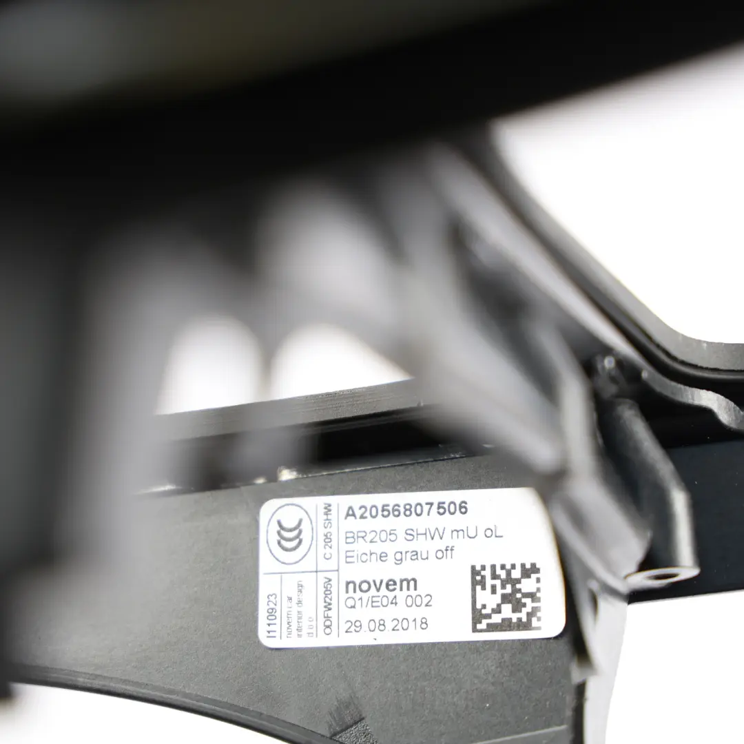 Mercedes C205 Centre Console Trim Cover Panel Grey Pore Oak Wood - SKU A2056807506-1 - Part number A2056807506