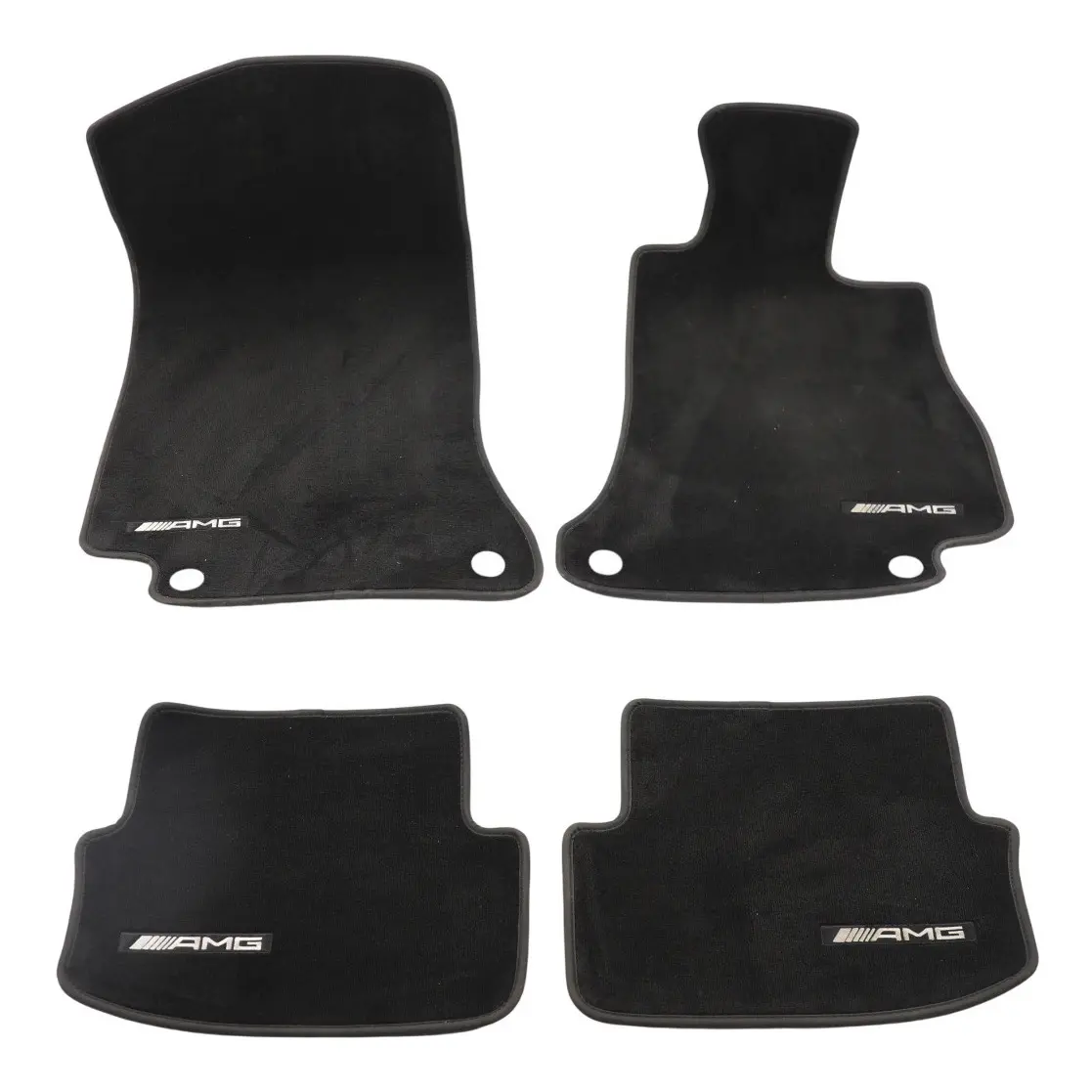 Mercedes C219 AMG Floor Mat Velours Set Front Rear Footwell Covers A2056808911