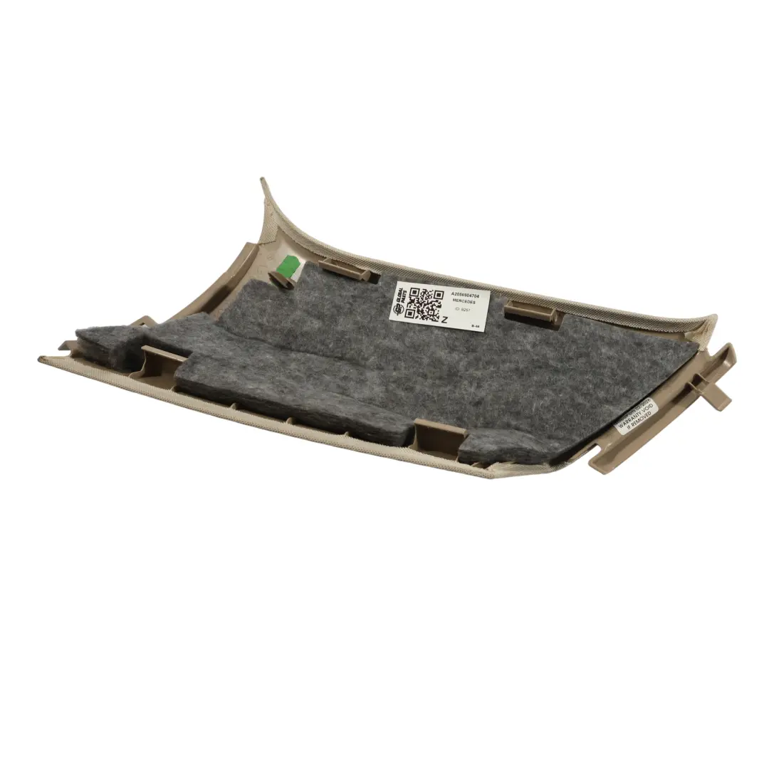 Mercedes W205 Trim Cover C-Pillar Left N/S Interior Panel Beige - SKU A2056904704 - Part number A2056904704