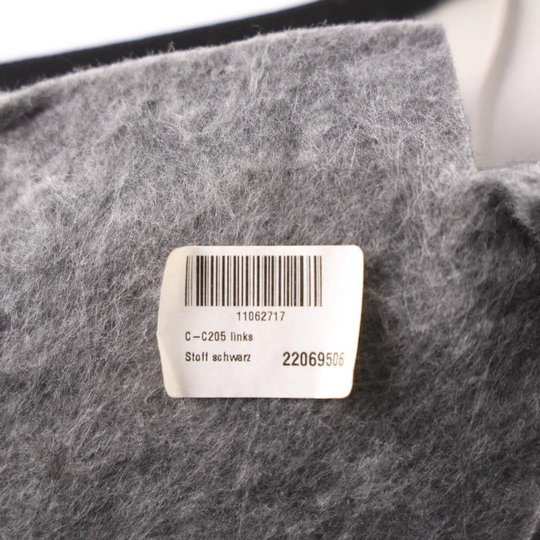 Pilar C Trim Panel Rear Left N/S Black Panel to Mercedes W205 Cover with Part number A2056907525 Mercedes W205 Cover Pilar C Trim Panel Rear Left N/S Black Panel - SKU A2056907525 - Part number A2056907525