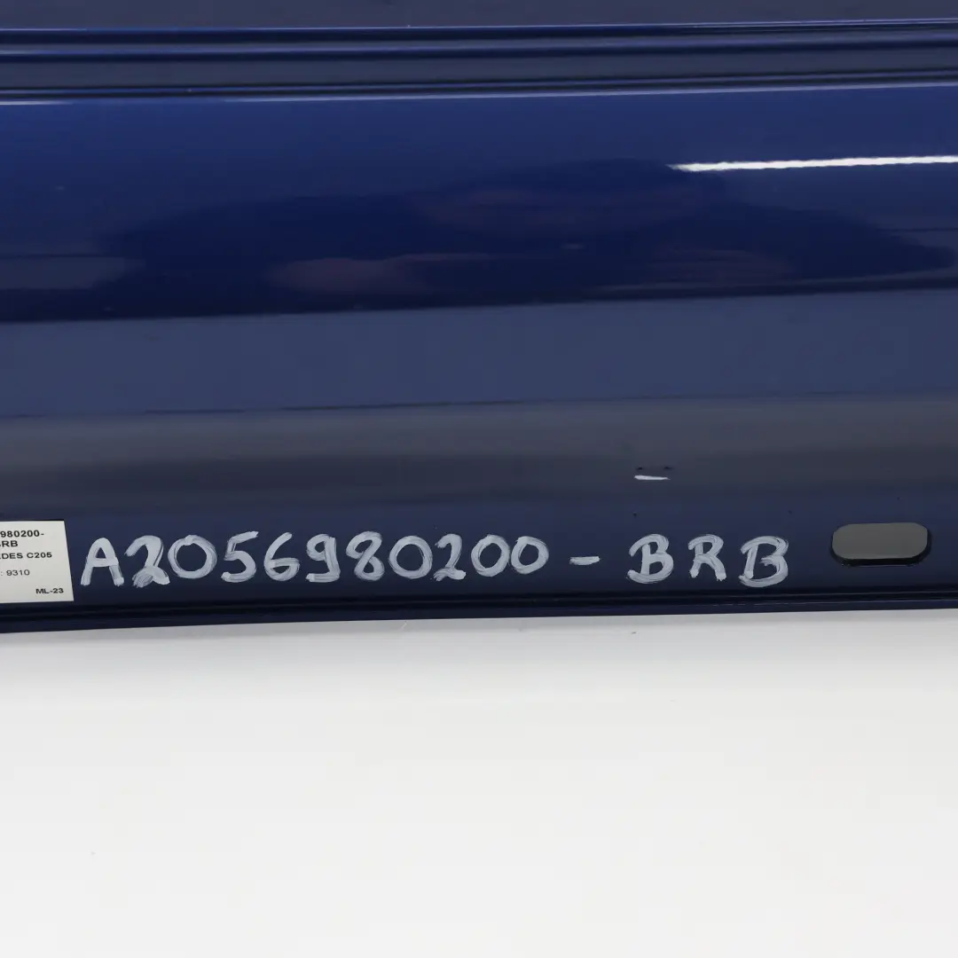 Mercedes C205 Cache Seuil De Porte AMG Droit Bleu Brillant Metallic - 896 - SKU A2056980200-BRB - Numéro de pièce A2056980200