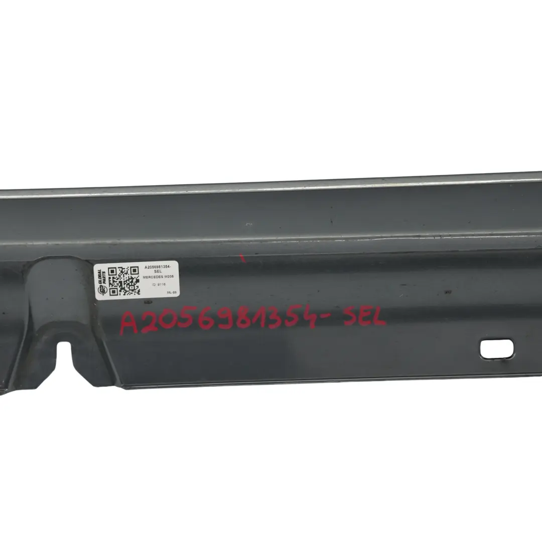 Side Skirt Left N/S Door Sill Cover Selenite Grey Metallic - 992 to Mercedes W205 with Part number A2056981354 Mercedes W205 Side Skirt Left N/S Door Sill Cover Selenite Grey Metallic - 992 - SKU A2056981354-SEL - Part number A2056981354
